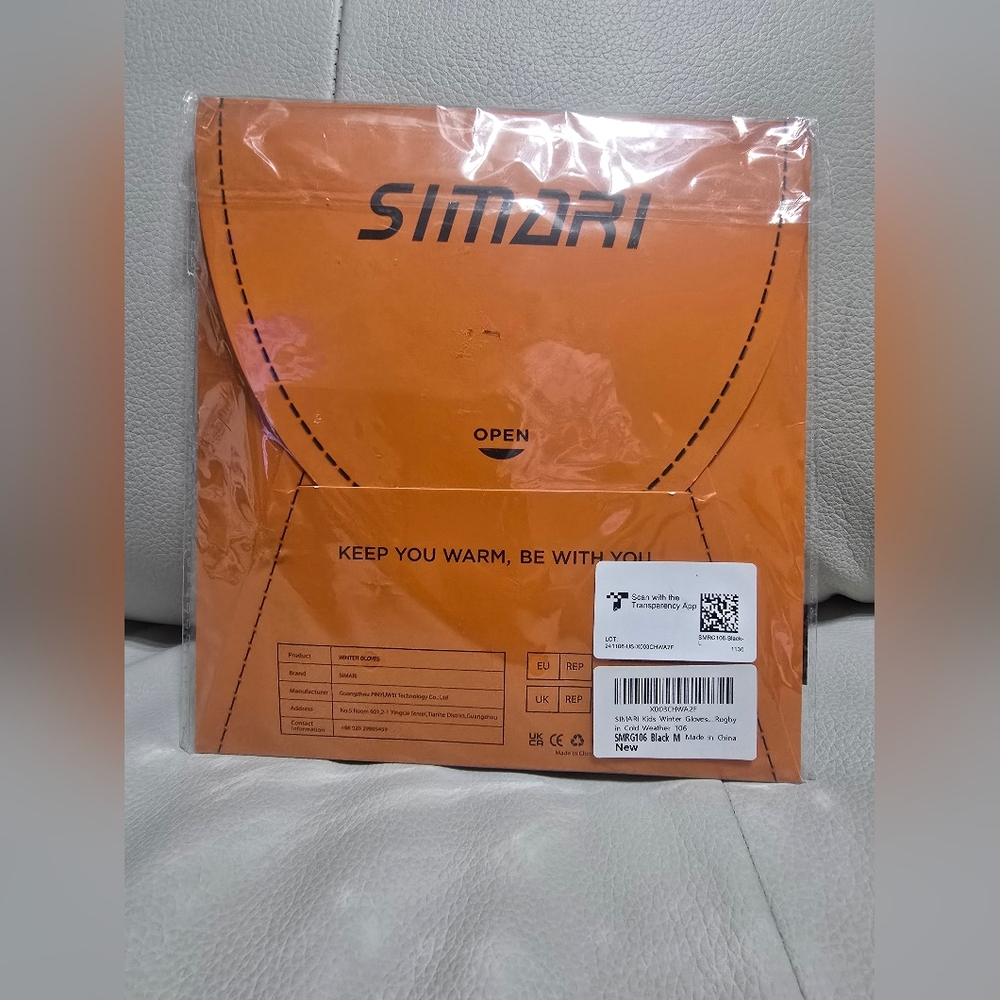 SIMARI Winter Gloves Kids M 6-8 Yrs Touch Screen Glove Cold Weather Gloves Black